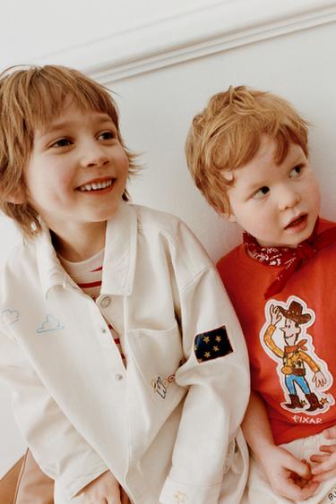 TOY STORY © DISNEY PIXAR COW PRINT TWILL OVERSHIRT — ЭКРЮ / ЧЕРНЫЙ от Zara