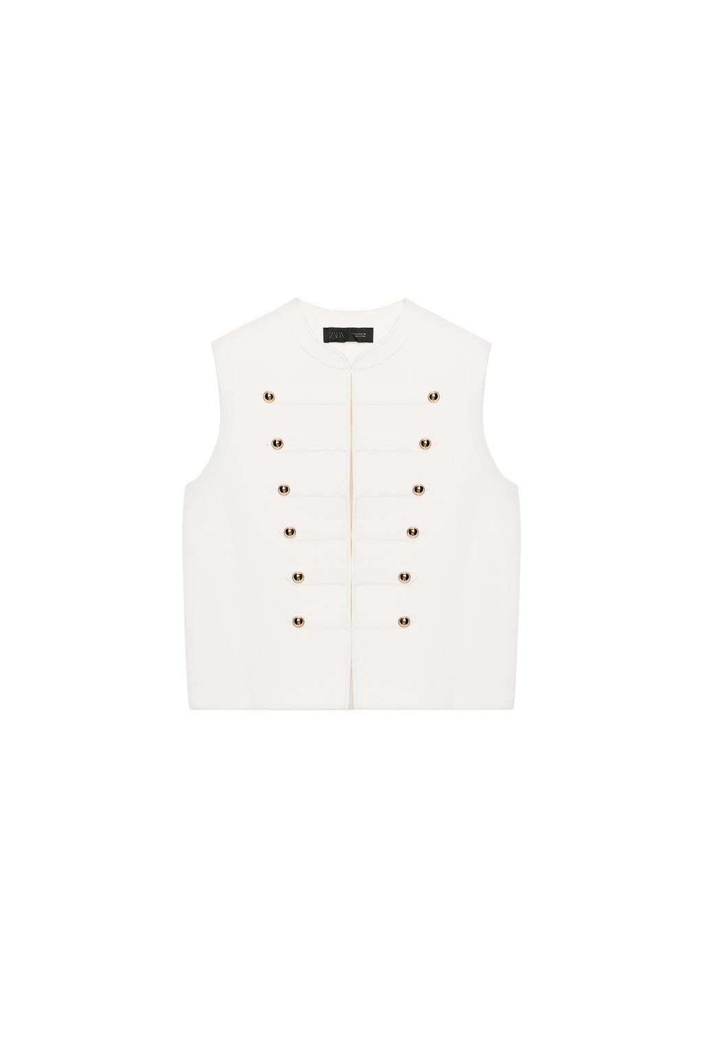 BUTTON VEST TOP - image 3
