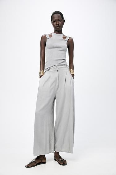 НАБОР ИЗ ДВУХ КРУПНЫХ ПЛАСТИКОВЫХ КОЛЕЦ — ЗОЛОТИСТЫЙ от Zara — изображение 0