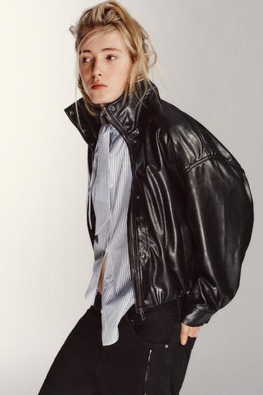 VESTE À VOLUME - Noir de Zara - Image 3