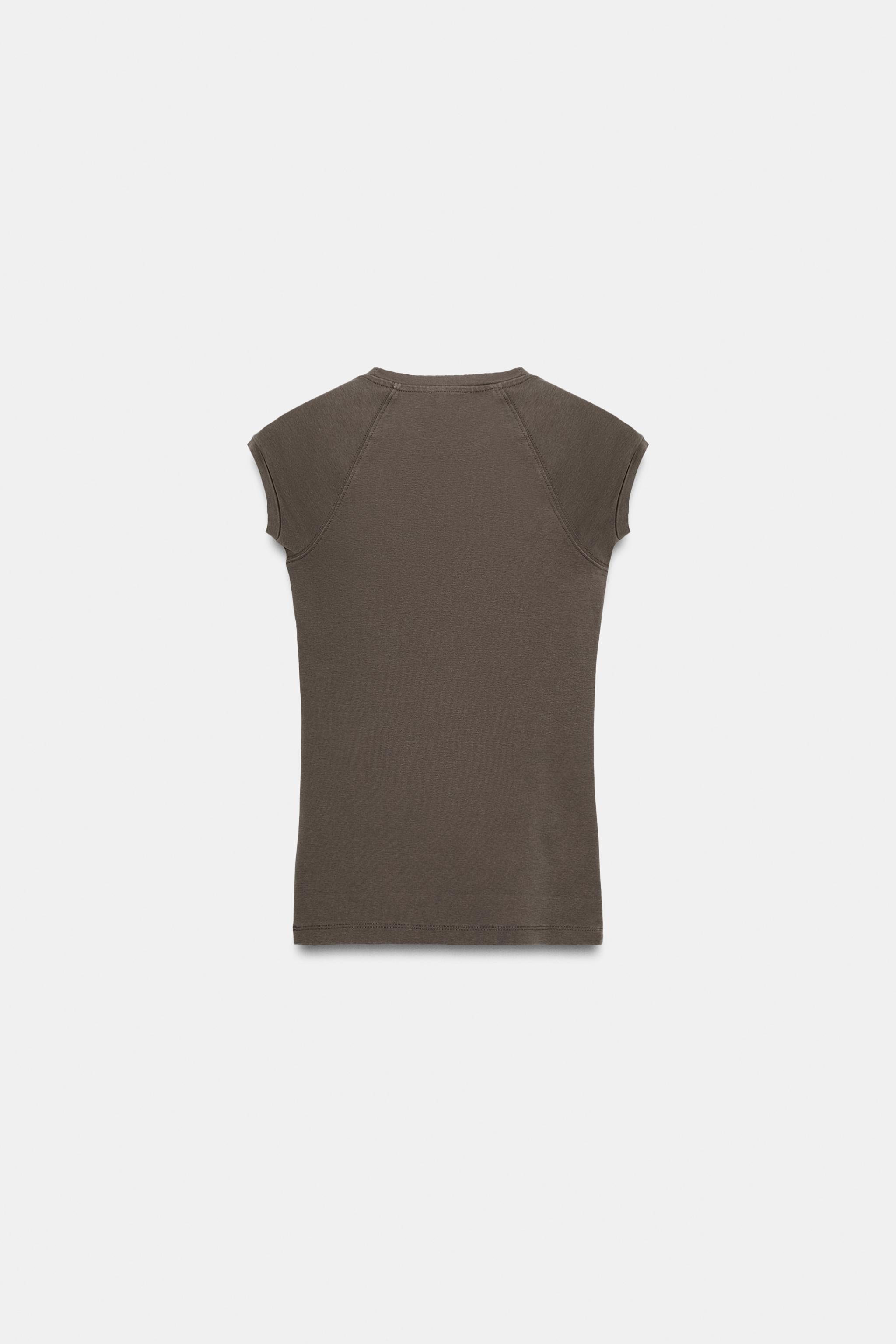 SOLUK EFEKTLİ REGLAN KOLLU T-SHIRT - Görsel 8