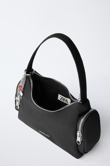 SAC ÉPAULE CHARMS - Noir de Zara - Image 3