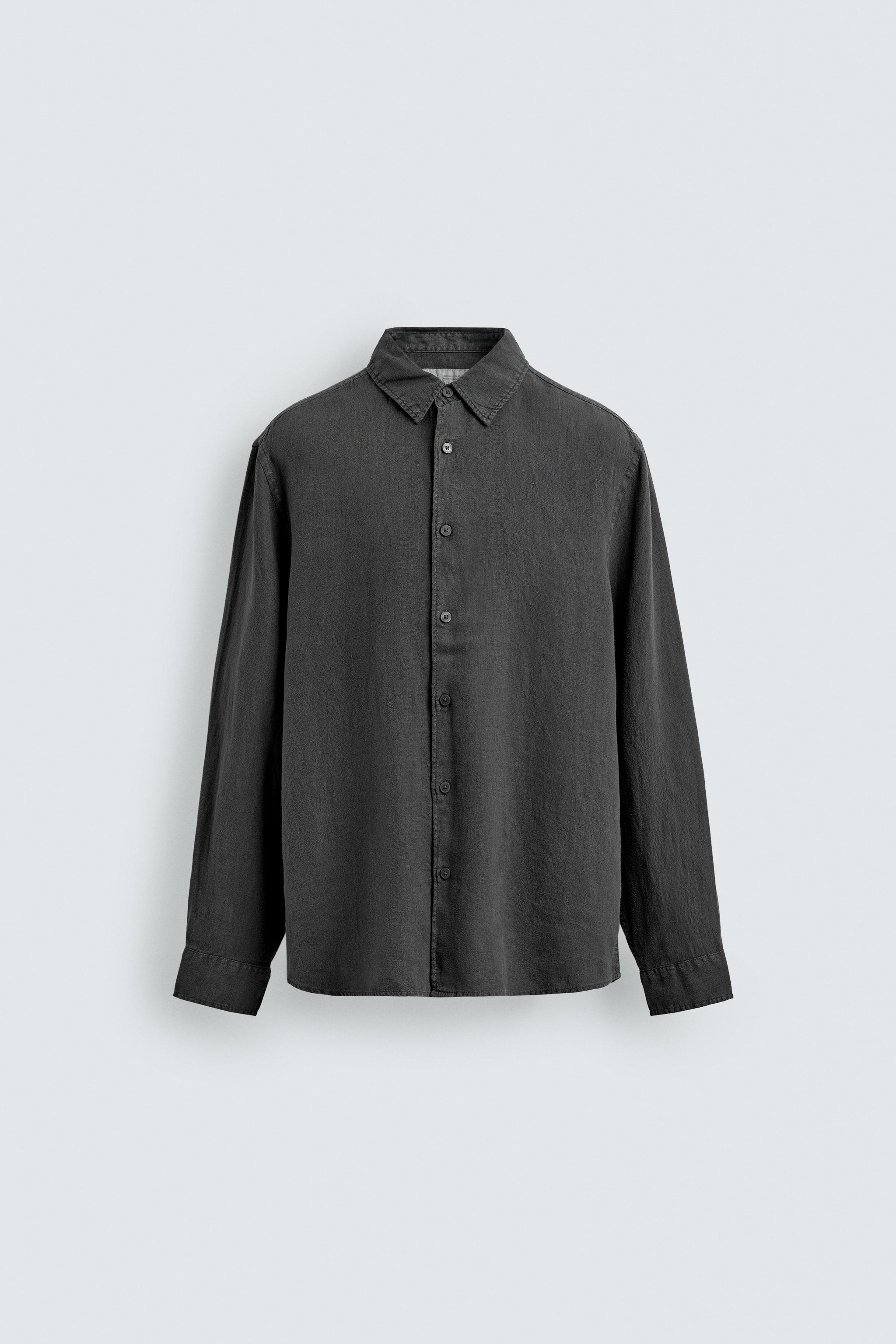 100% LINEN REGULAR FIT SHIRT