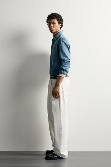JEAN LOOSE FIT - Blanc cassé de Zara - Image 3