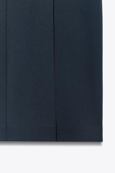 SHORT LONG CEINTURE - Bleu marine de Zara - Image 5