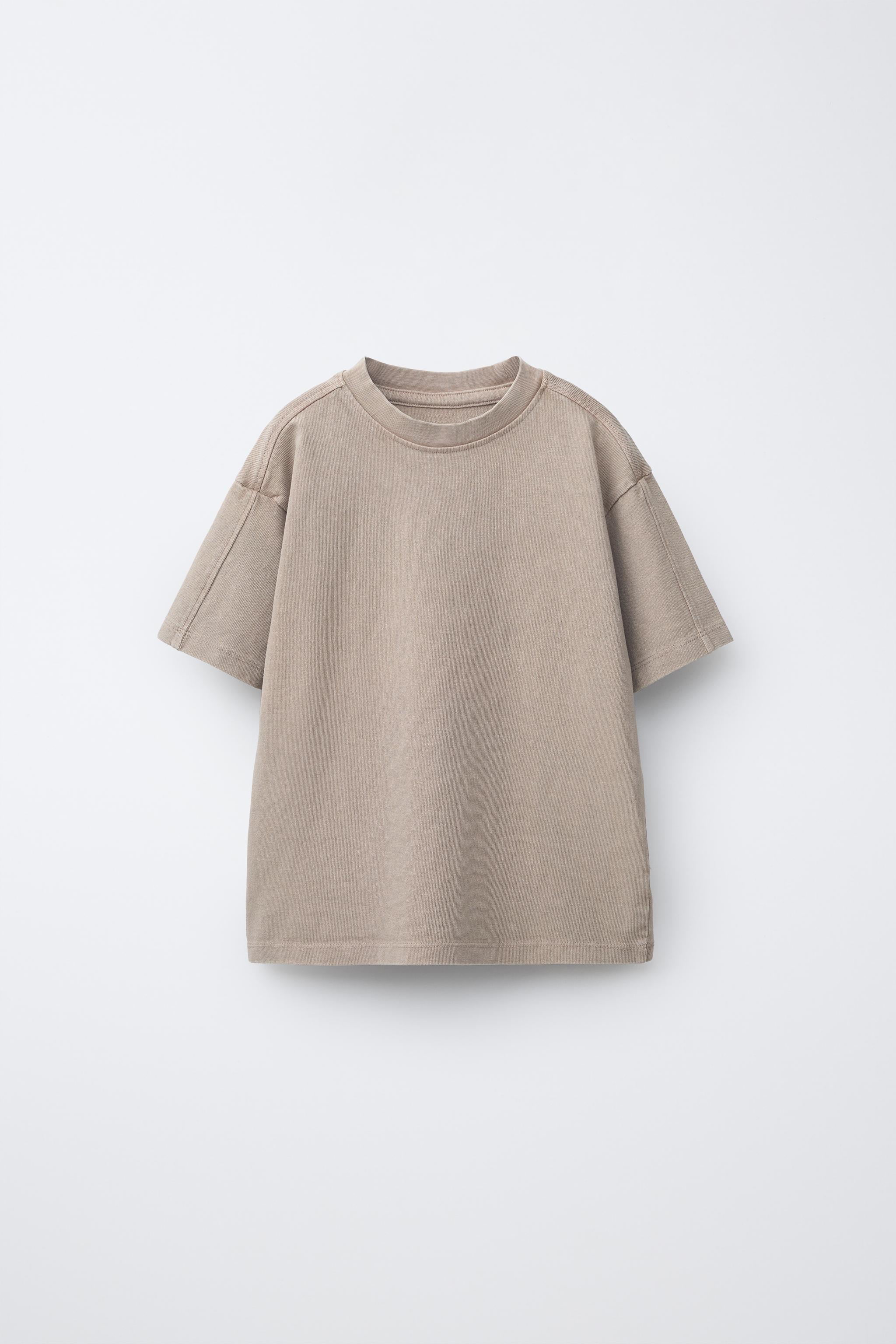 PLAIN GARMENT DYED T-SHIRT AND SHORTS SET