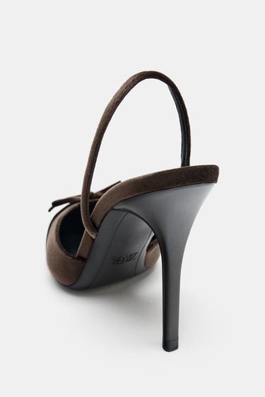 SLINGBACK HIGH HEELS - Brown by Zara - Image 5