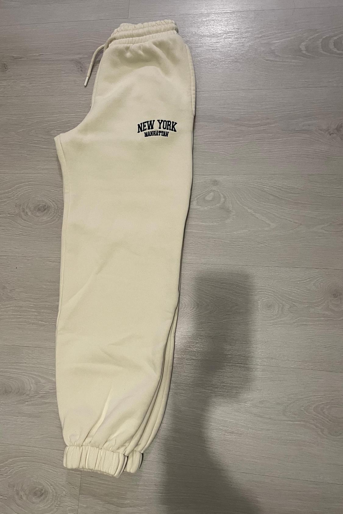 JOGGING TROUSERS WITH EMBROIDERED SLOGAN - Image 2