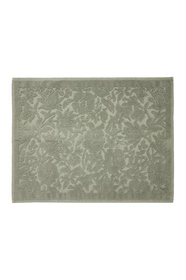 Zara JACQUARD COTTON BATH MAT - 綠色 / 藍色