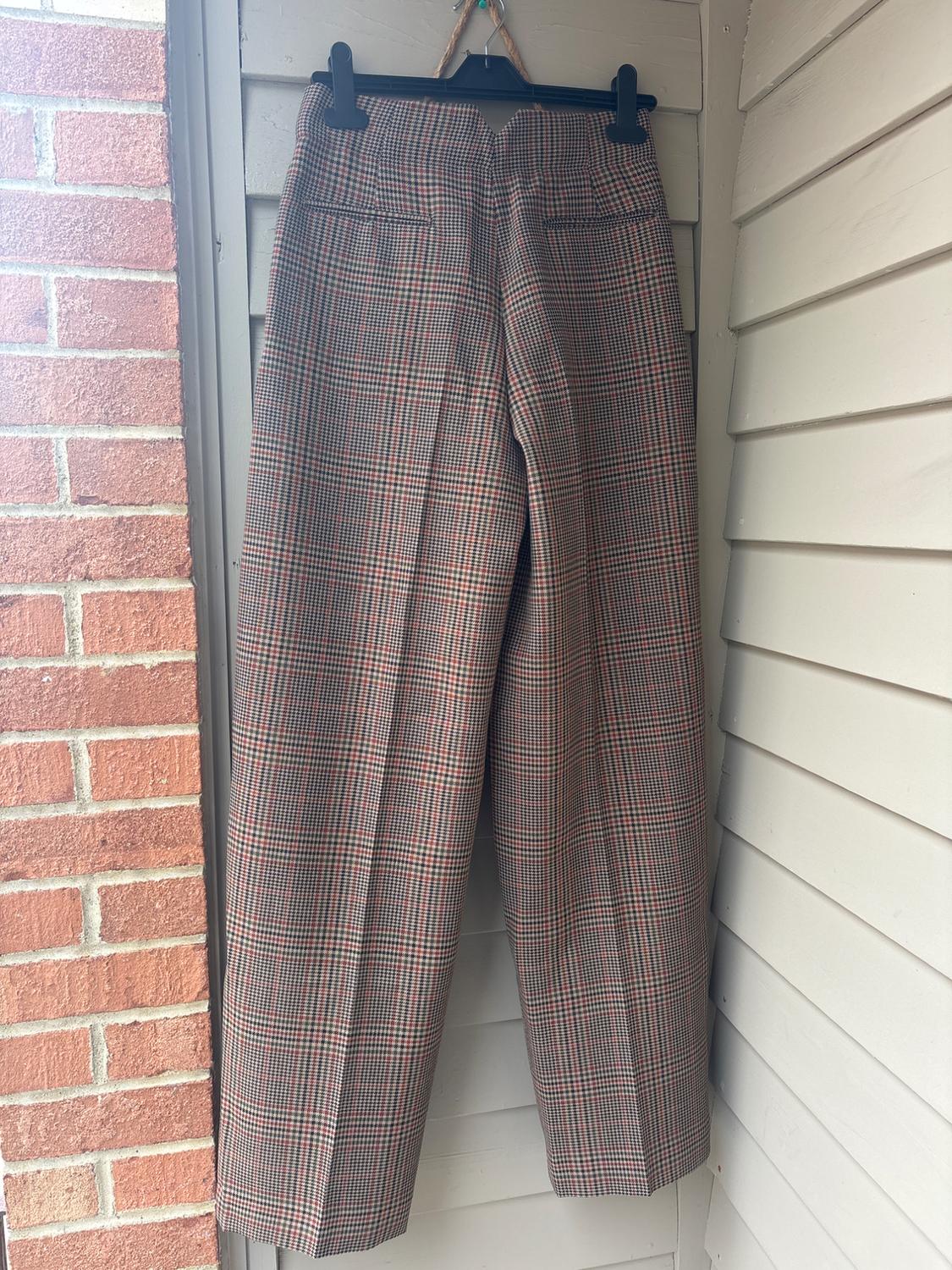 PANTALÓN PINZAS CUADROS ZW COLLECTION - Image 2