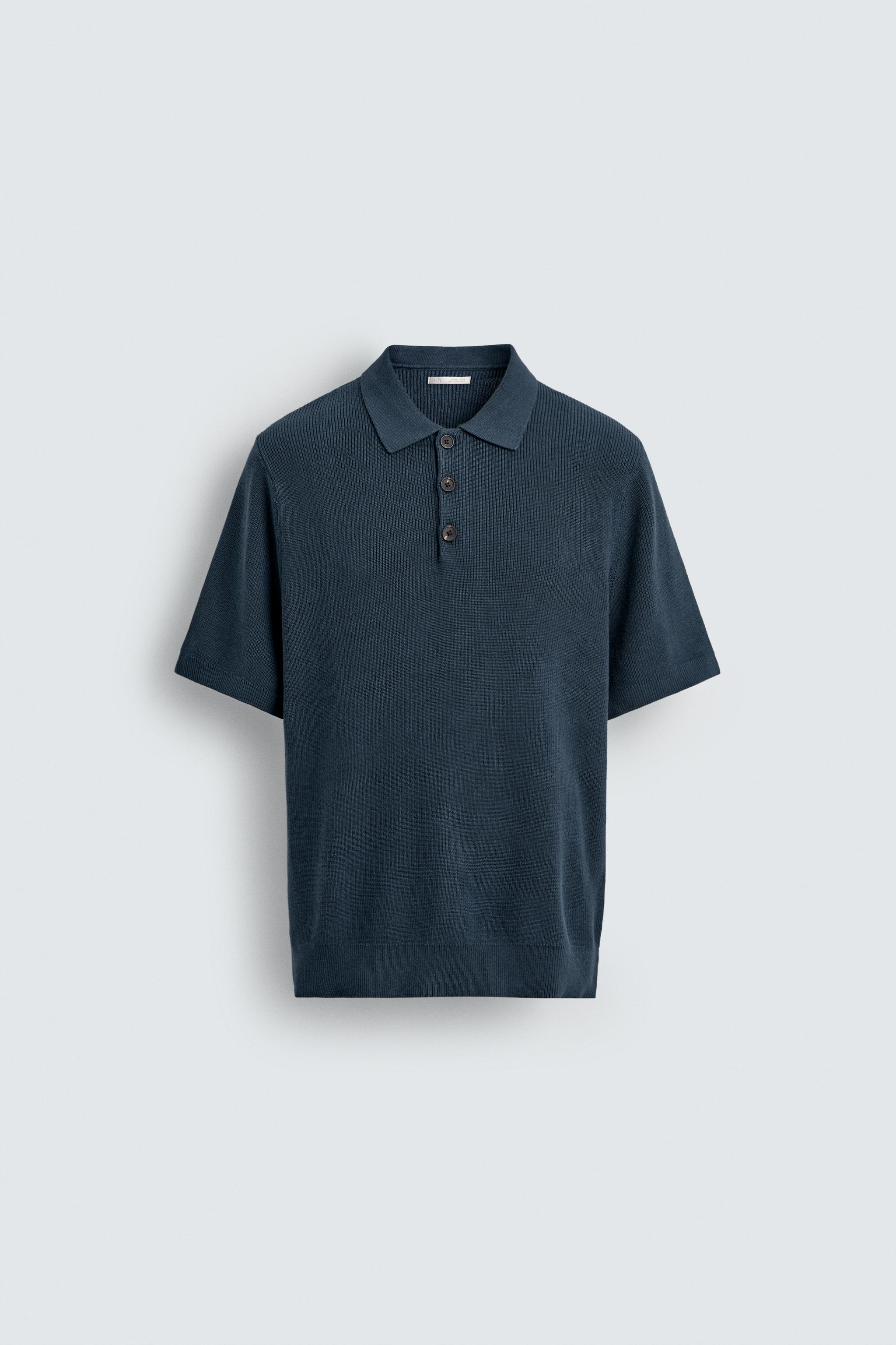 PEARL KNIT POLO SHIRT - taupe brown | ZARA United States