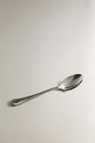 SHINY STEEL DESSERT SPOON - Steel by Zara - Image 1