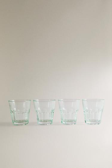 GLASS TUMBLER WITH RAISED DESIGN - Blue by Zara - Image 2