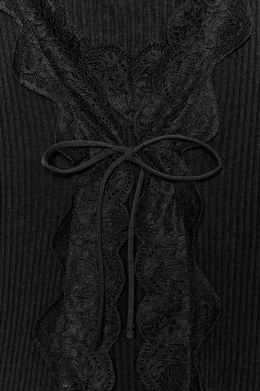 RIBBED TOP - Black by Zara - Image 5