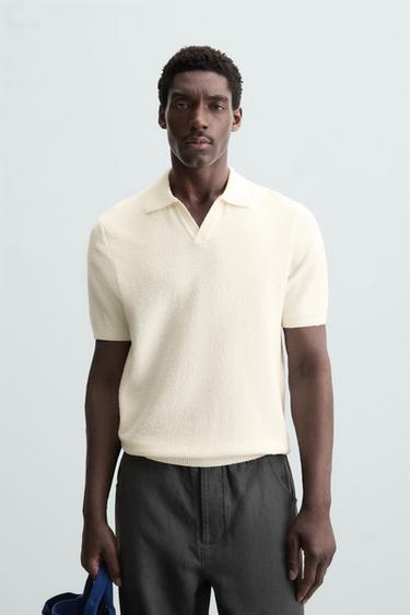 POLO PUNTO TEXTURA - Crudo de Zara