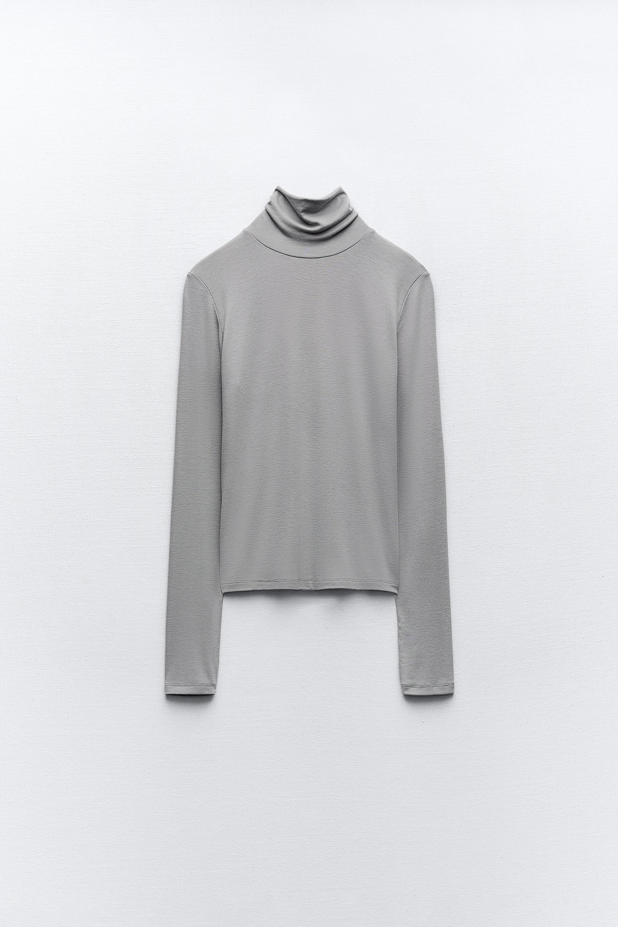 Turtleneck on sale shirt zara