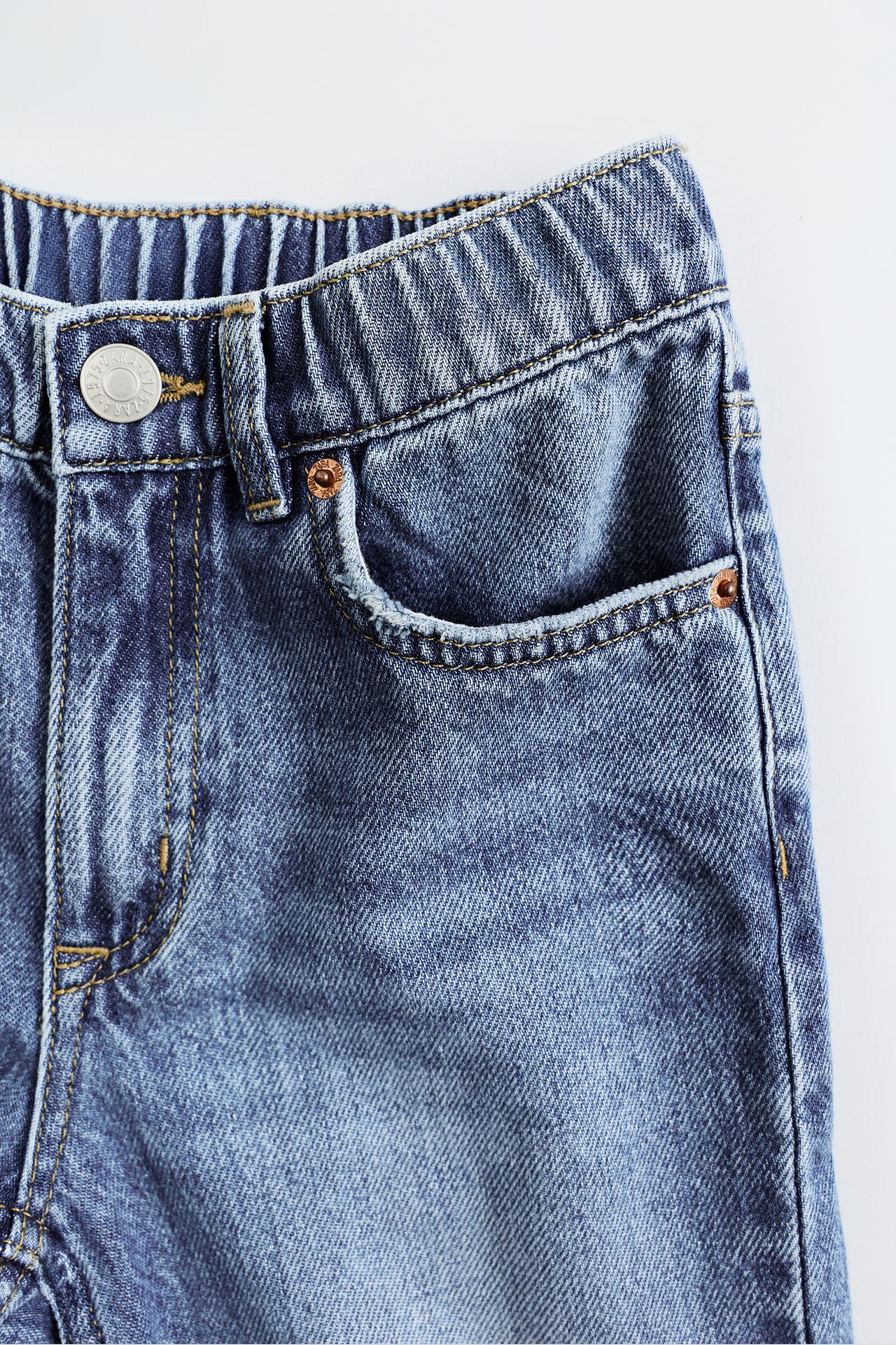 BAGGY JEANS — Mid-blue