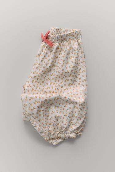 1 1/2-6 YEARS/ FLORAL SAROUEL PYJAMAS - Ecru by Zara