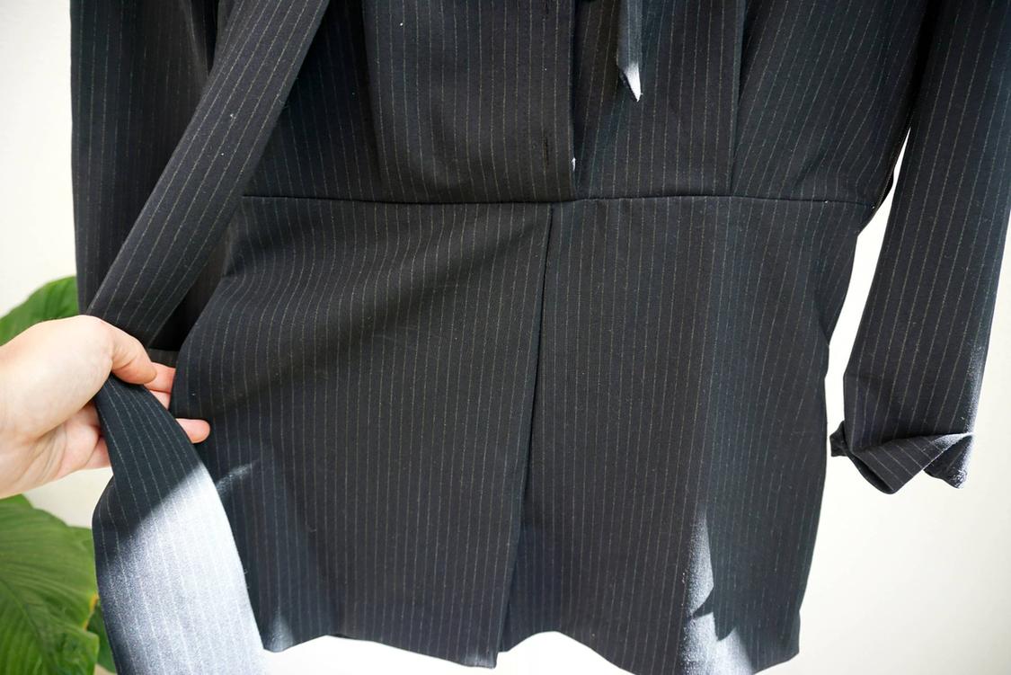 PINSTRIPED PLAYSUIT WITH TIE - Image 3
