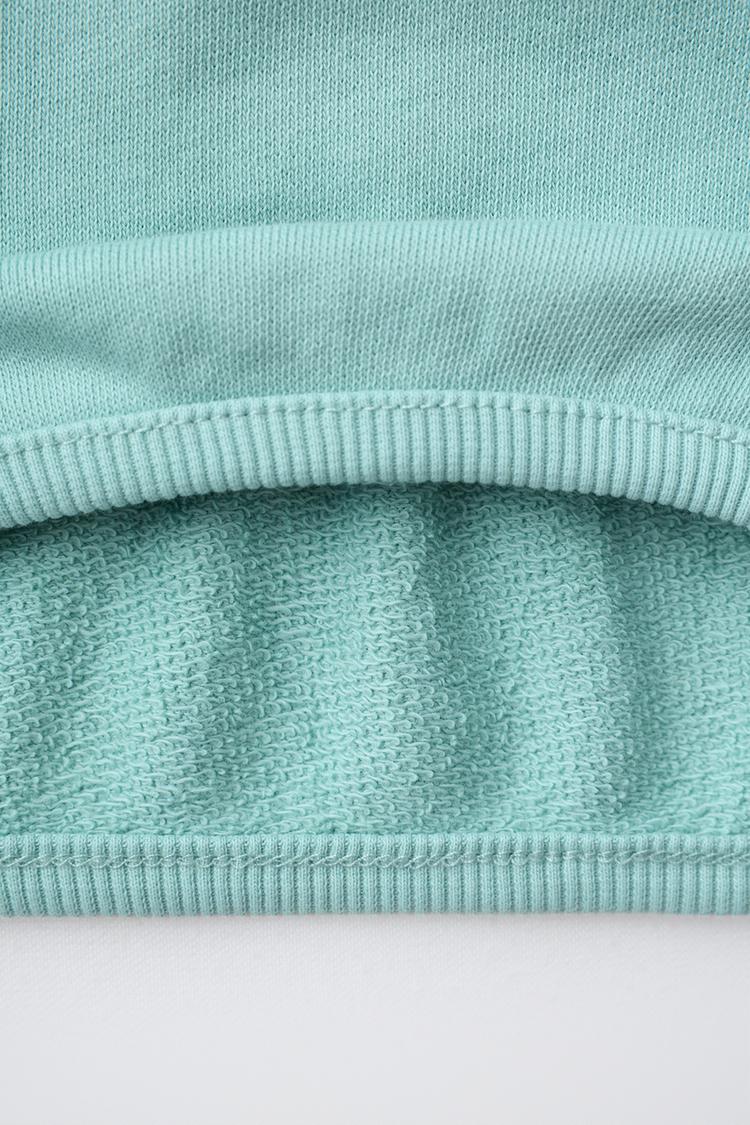 Conjunto de sudadera lisa y pantalones globo 5