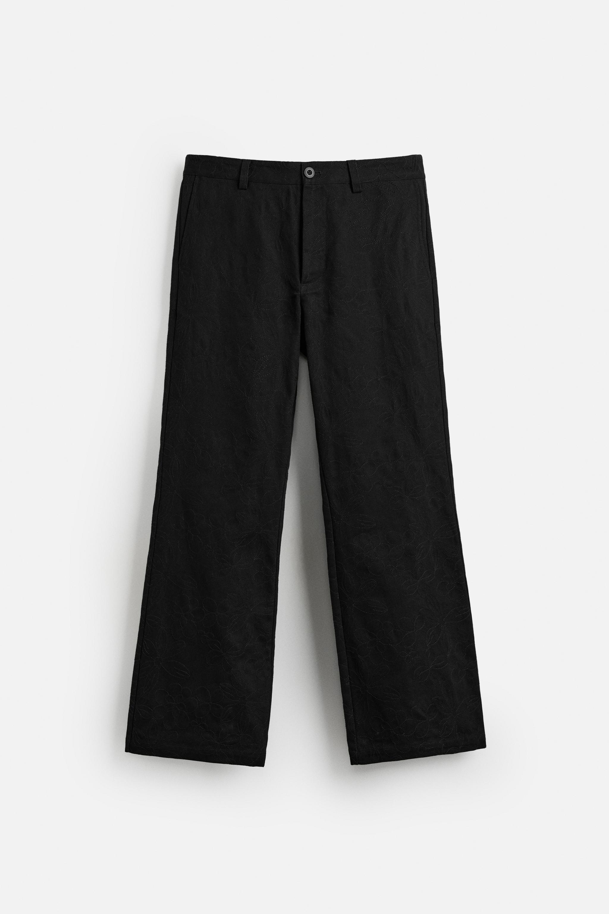 PANTALON BRODERIES FLORALES