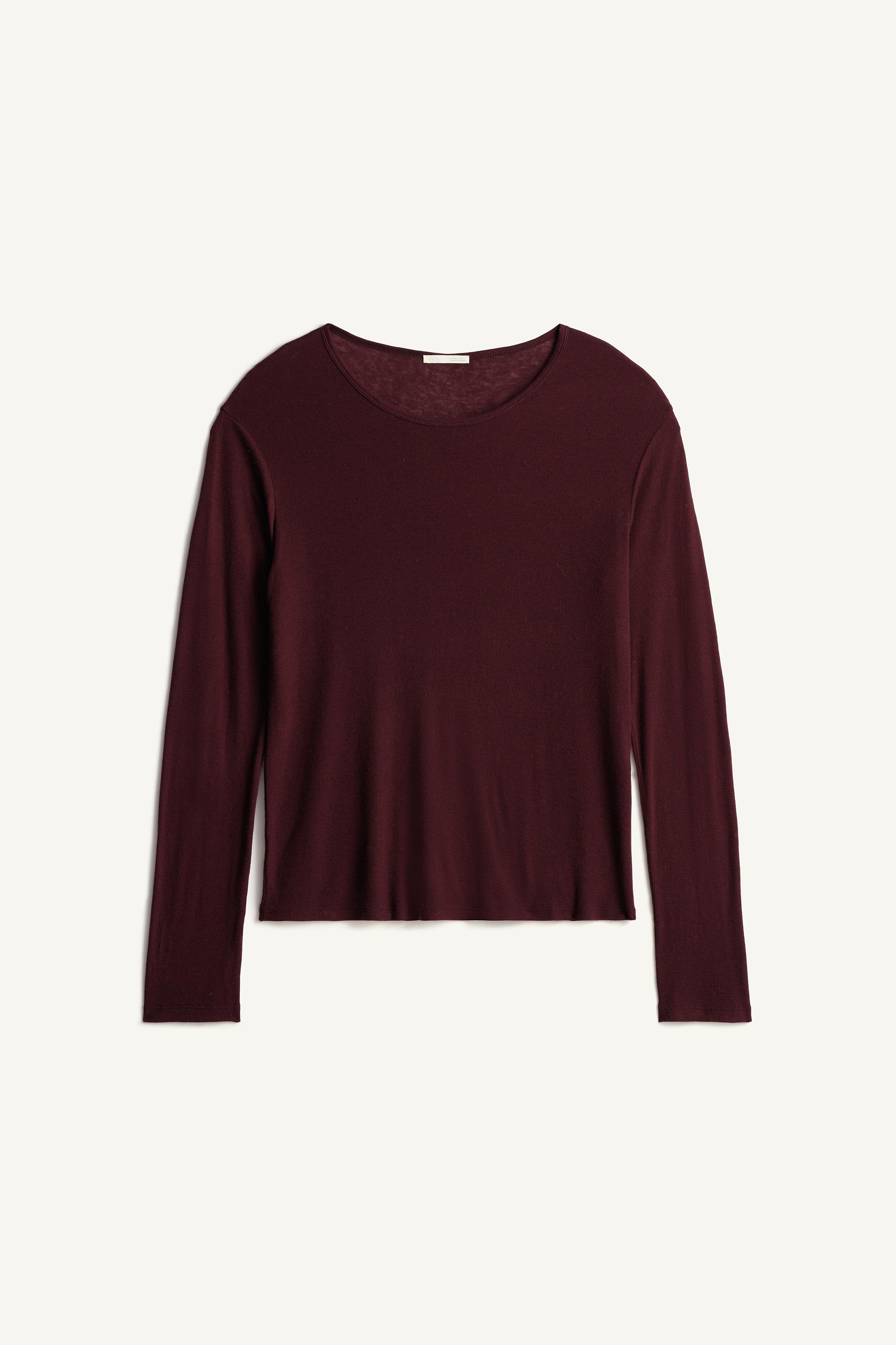T-SHIRT COUPE DÉCONTRACTÉE LYOCELL ET LAINE