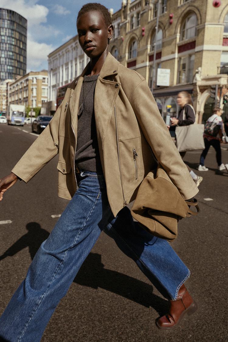 CAZADORA BIKER EFECTO ANTE