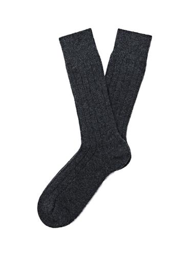 Calcetín mezcla cashmere - Gris de Zara