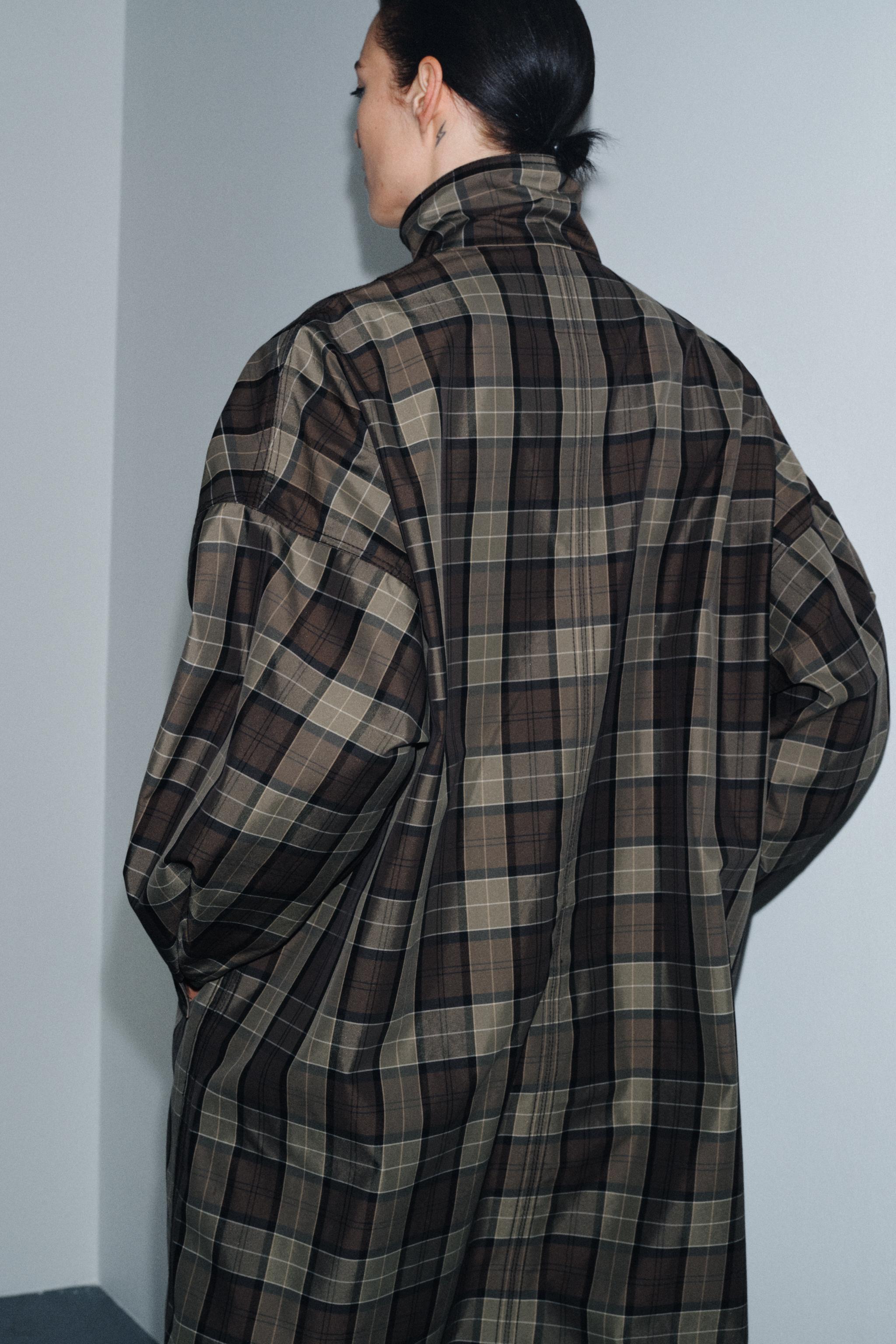 CHECKED TRENCH COAT ZW COLLECTION LIMITED EDITION