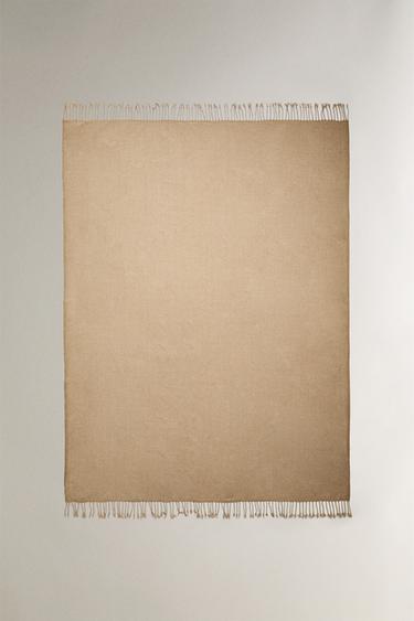 Zara CHENILLE BLANKET - Sand