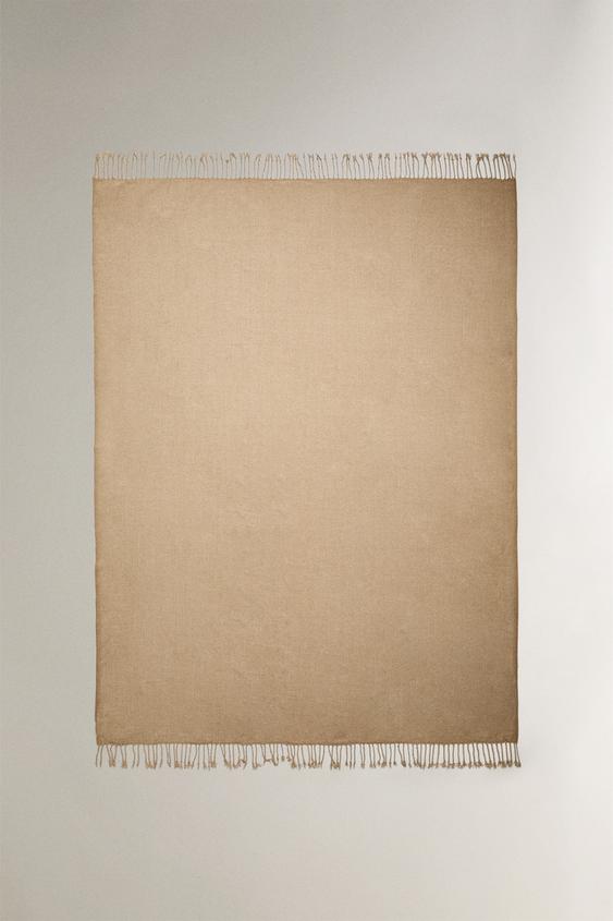 CHENILLE BLANKET - Sand by Zara - Image 0