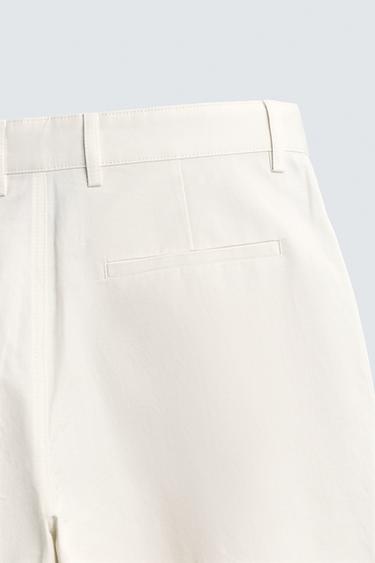 PANTALON CHINO STRAIGHT FIT - Écru de Zara - Image 9
