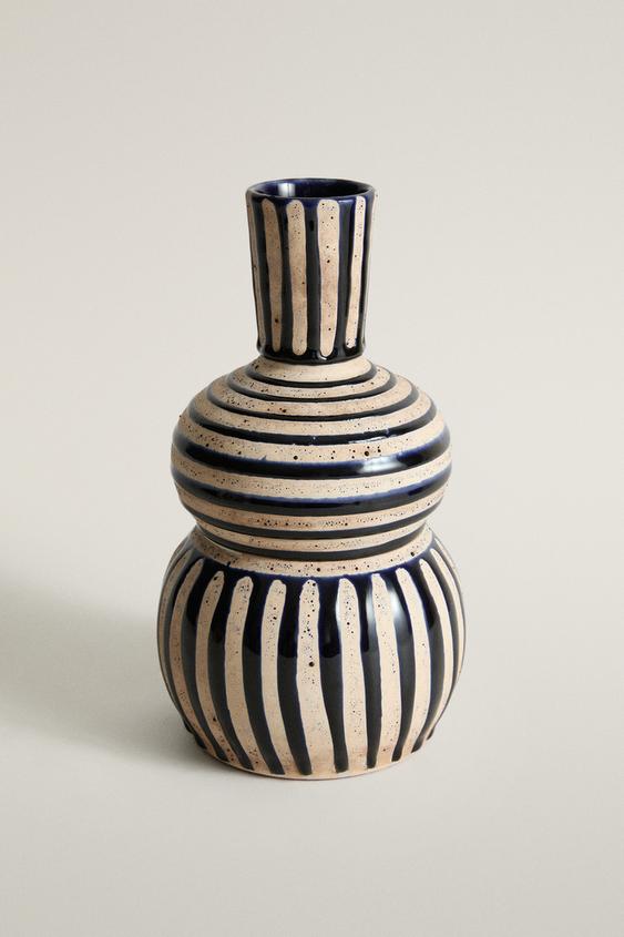 Zaras DEKORATIV KERAMIKVAS I FORM AV EN HULU - MIDNIGHT BLUE - Bild 0