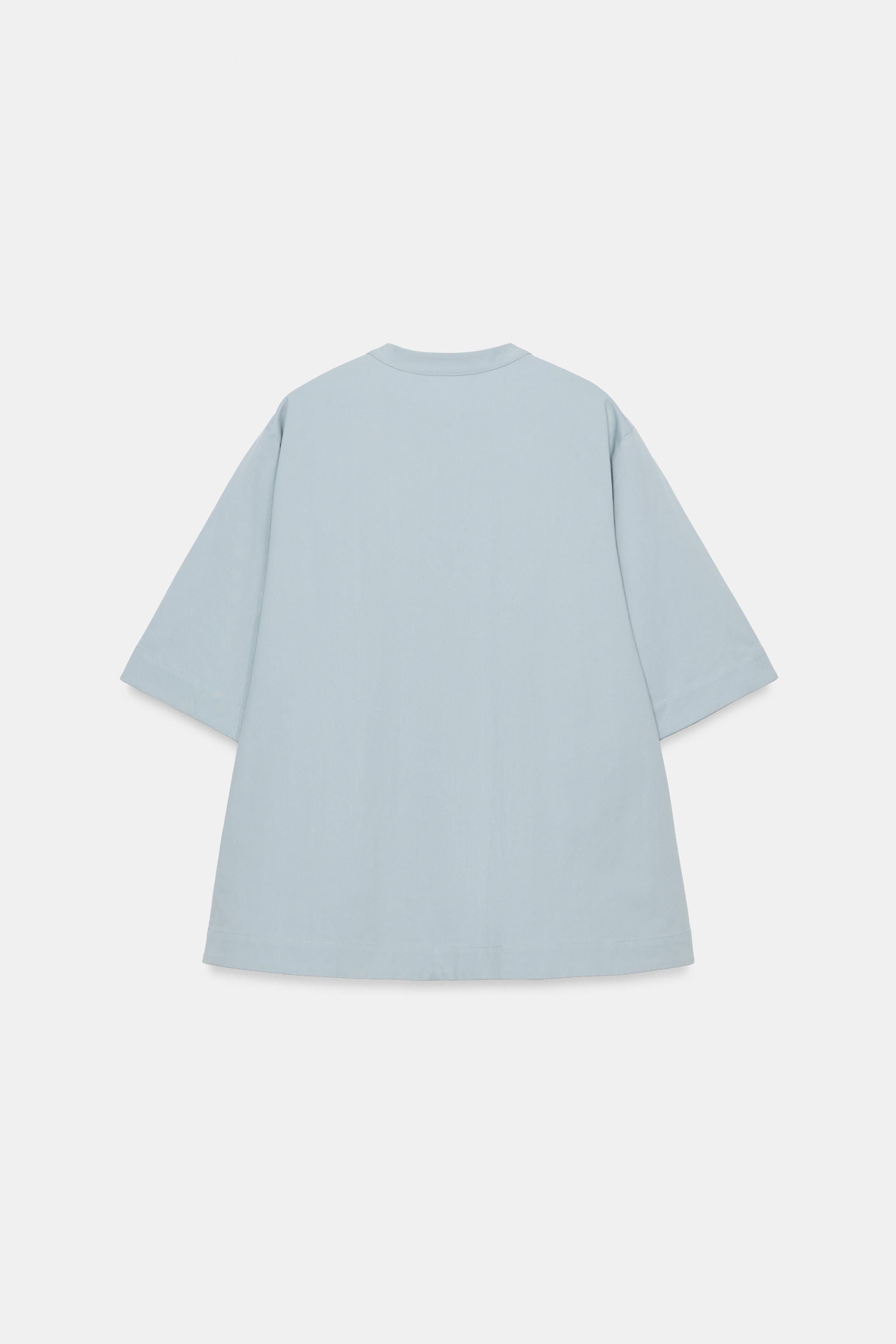 Женские рубашки Zara ZW COLLECTION SHORT SLEEVE SHIRT — фото 5