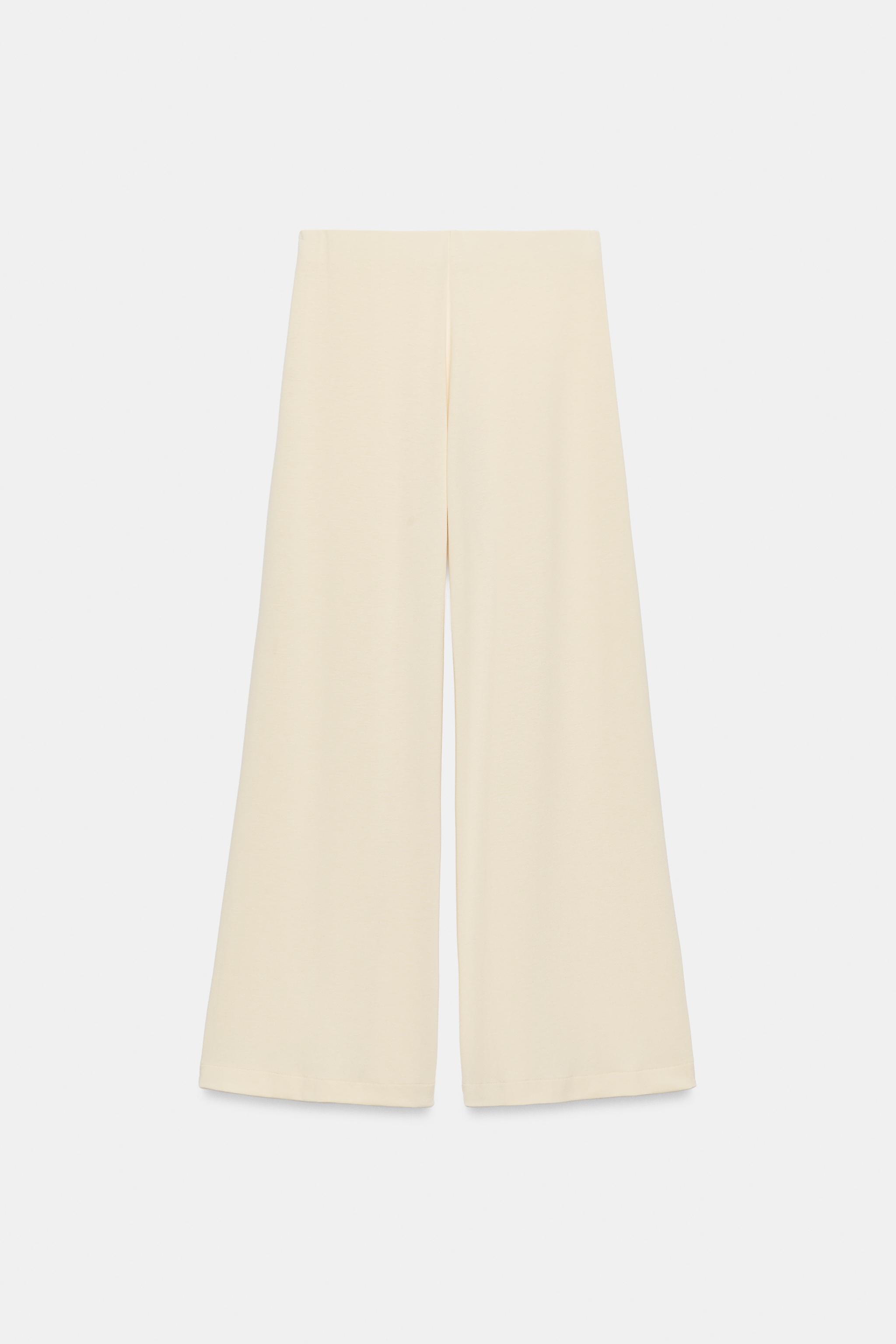 Zara Dökümlü Palazzo Pantolon görsel 5