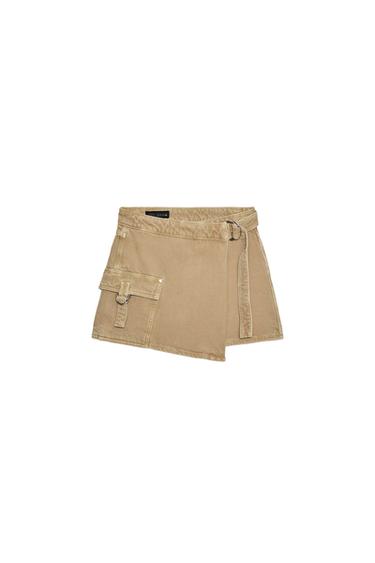 GONNA PANTALONE INCROCIATA CARGO - Sabbia di Zara