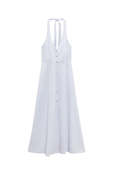 HALTER MIDI DRESS