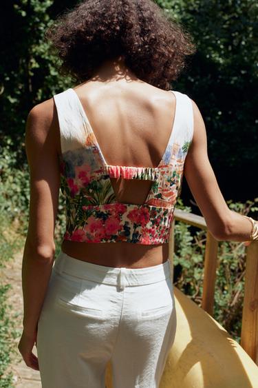 PRINTED KNOT TOP - Multicoloured by Zara - Image 3