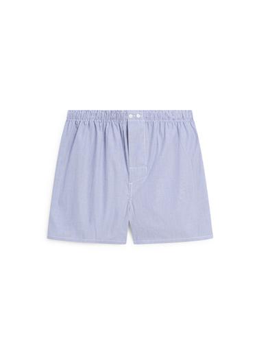 Zara 100% cotton striped boxers - Navy blue - Image 0