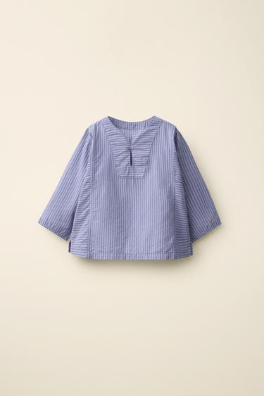 STRIPED SHIRT CREATED BY CARAMEL LONDON X ZARA - Bluish by Zara