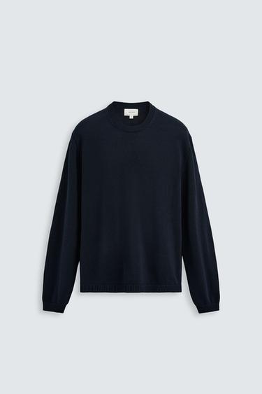 JERSEY SEDA - LINO - Marino oscuro de Zara