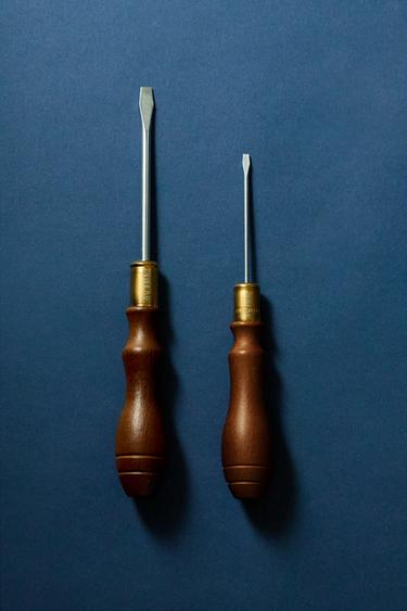 FLAT WOODEN STEEL SCREWDRIVER - Brown by Zara - Image 4