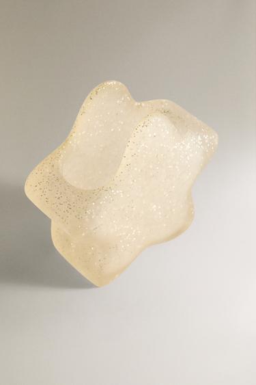 CHILDREN’S GLITTER STAR TOOTHBRUSH HOLDER - Yellow by Zara - Image 1