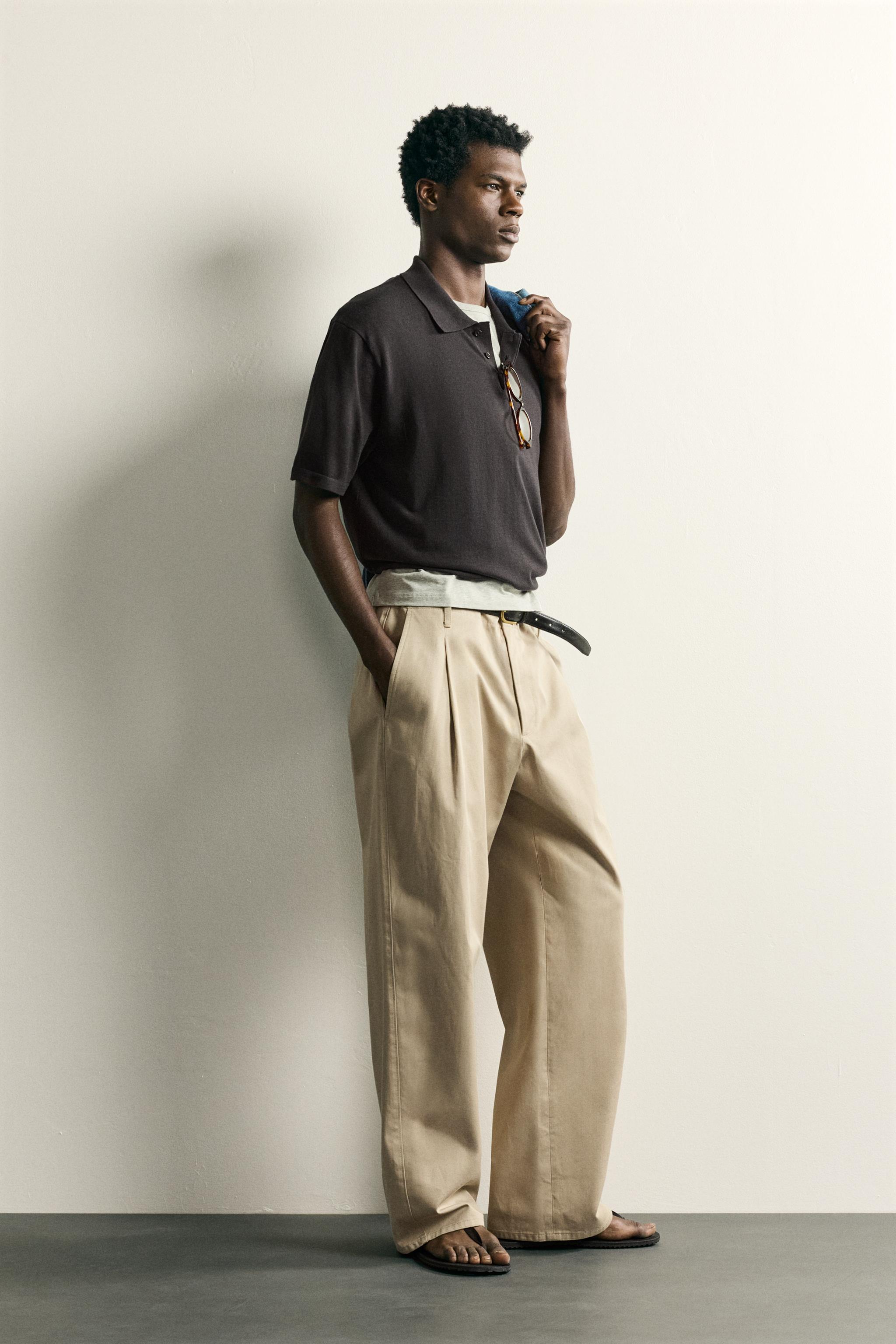 REGULAR FIT COTTON BLEND KNIT POLO