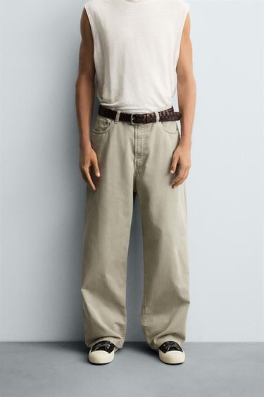 ДЖИНСИ BAGGY FIT - Хакі Zara