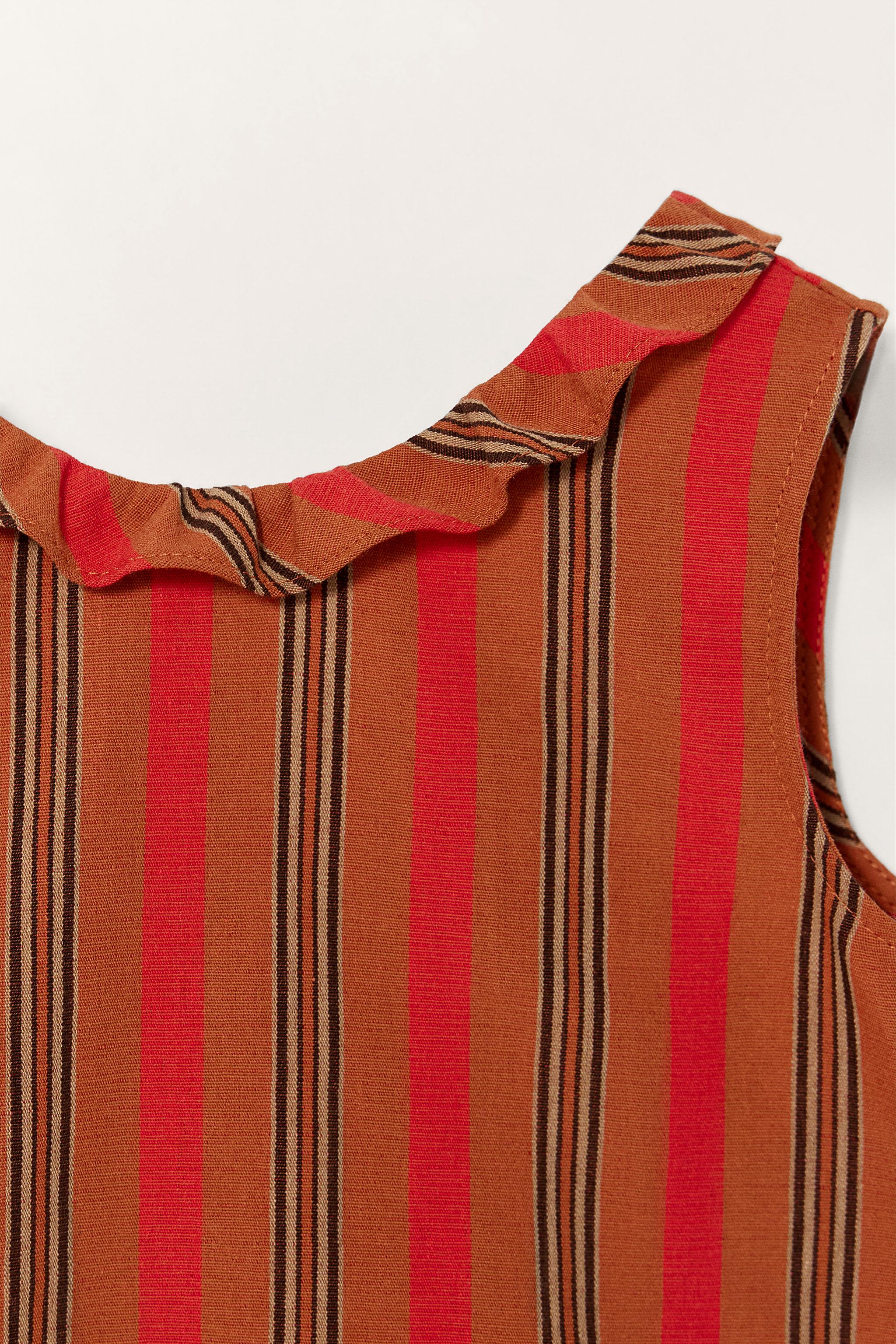 TYPESERVICE ♥ Striped Ruffle Bag /追跡付 Scheduled for delivery in mid-April] Cotton Voile Stripe