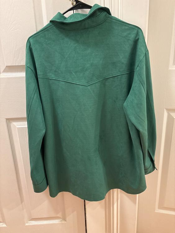 FAUX SUEDE OVERSHIRT - Image 2