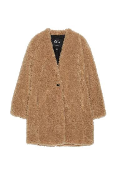 FAUX SHEARLING COAT