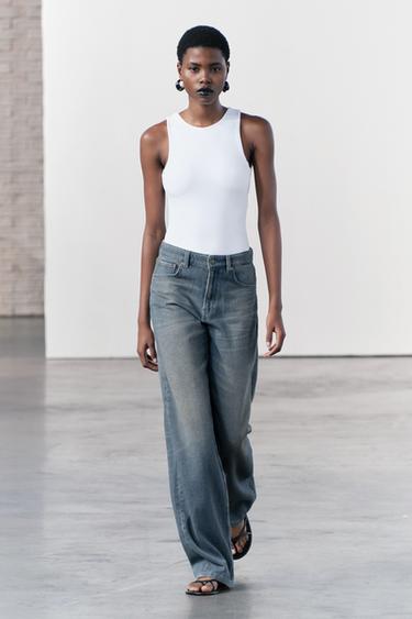 БОДИ ИЗ ПОЛИАМИДА С ОТКРЫТОЙ СПИНОЙ — БЕЛЫЙ от Zara — изображение 0