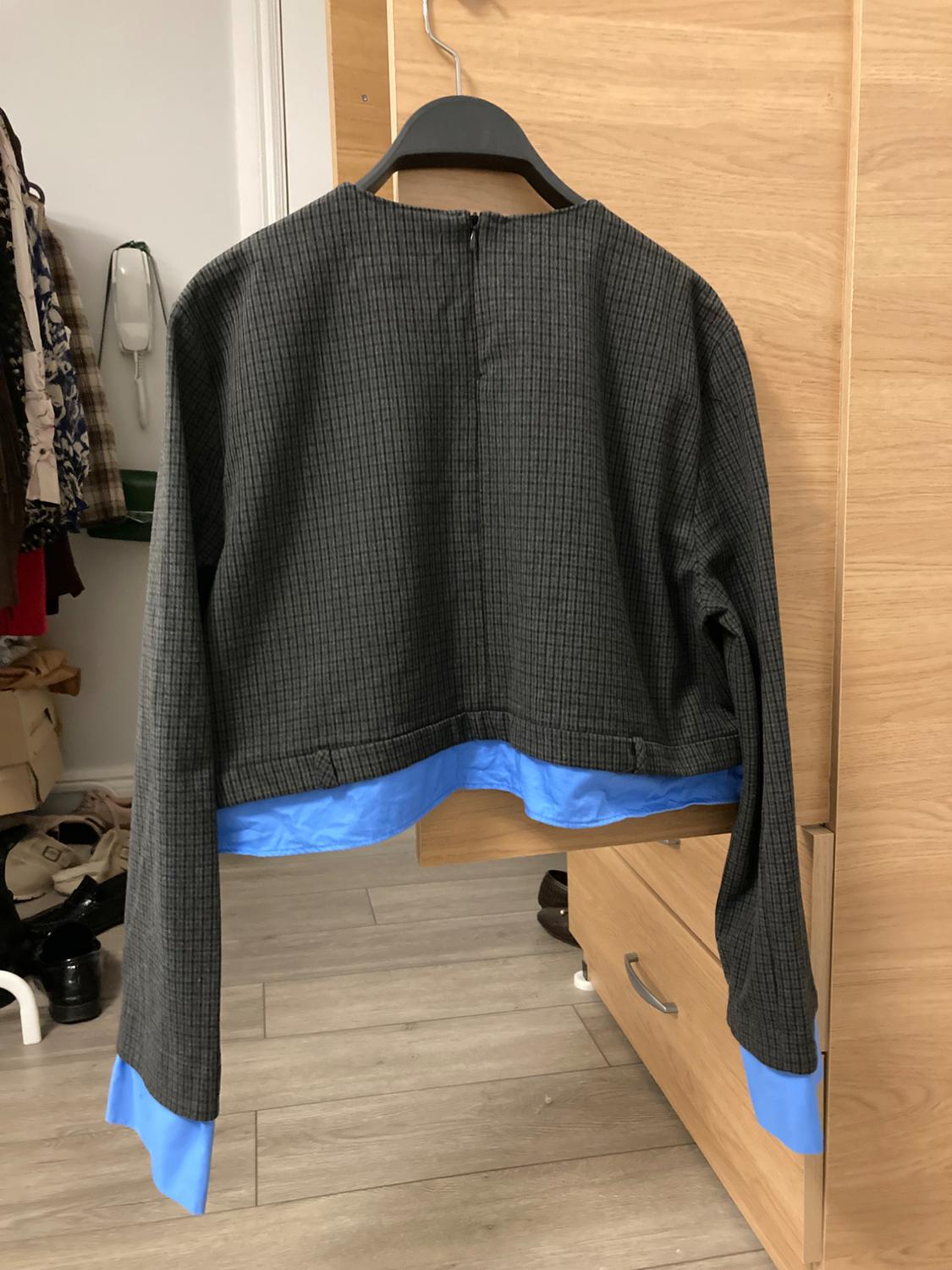 CHECKERED CROPPED TOP - Image 2